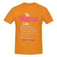 thumbnail image 5 of Mema Grandma Gift The Mema Code Men'S Basic Short Sleeve T-Shirt Orange Medium, 5 of 5