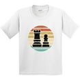 thumbnail image 3 of Inktastic Chess Player Retro Sunset Youth T-Shirt, 3 of 5