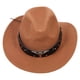 thumbnail image 2 of Stylish Curved Cowboy Hat for Parties, Durable Cowgirl Hat with Decorative Details for Cosplay, Hiking, and Leisure Activities, One Size Fits All, 2 of 4