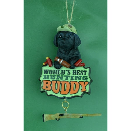 World's Best Hunting Buddy Hunting Dog Christmas Ornament By JWM Ship from