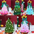 thumbnail image 4 of DIY Christmas Tree Decoration Kit with Lights, Chenille Craft Set for Kids and Holiday Projects, 4 of 9