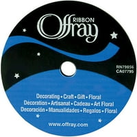 Offray 5/8" x 18' Single Face Satin Ribbon, 1 Each