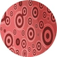 thumbnail image 1 of Ahgly Company Tapis Rond Lavable en Machine Intérieur Transitionnel Rouge, 3 Pieds Rond, 1 of 7