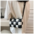thumbnail image 3 of Women Small Shoulder Bag Woven Crossbody Handbag Purse Black, 3 of 6