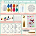 thumbnail image 2 of Joyfy 24 Pcs Easter Eggs Painting Kit DIY Easter Egg Decorating Craft Kit with Stickers and Stencils for Kids,Easter Egg Coloring,Home School Class Egg Crafts, 2 of 8
