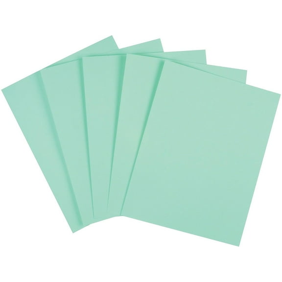 Staples 67 lb. Cardstock Paper 8.5" x 11" Green 250 Sheets/Pack (82995) 14839