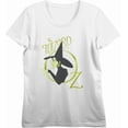 thumbnail image 3 of Wizard Of Oz Wicked Witch Logo  Women's Vivid White Crew Neck Short Sleeve Crop Tee-Small, 3 of 4