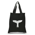 thumbnail image 1 of LA Pop Art Small Word Art Tote Bag - SAVE THE WHALES, 1 of 2