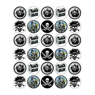 AOWEE Pirate Balloons Arch Kit, Pirate Birthday Party Decorations with  Pirate Tattoo Flags Pirate Ship Skull Balloons, Pirate Cake Topper for  Pirates
