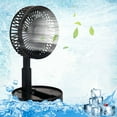 thumbnail image 2 of PHIGZNT Portable Fan, Rechargeable Battery Operated Desk Fan with 90 Foldable Ultra Quiet 3 Speeds Light, Portable Air Circulator Fan with Hook, Wall Fan for Bedroom, Bathroom, Office, Kitchen, Dorm, 2 of 7