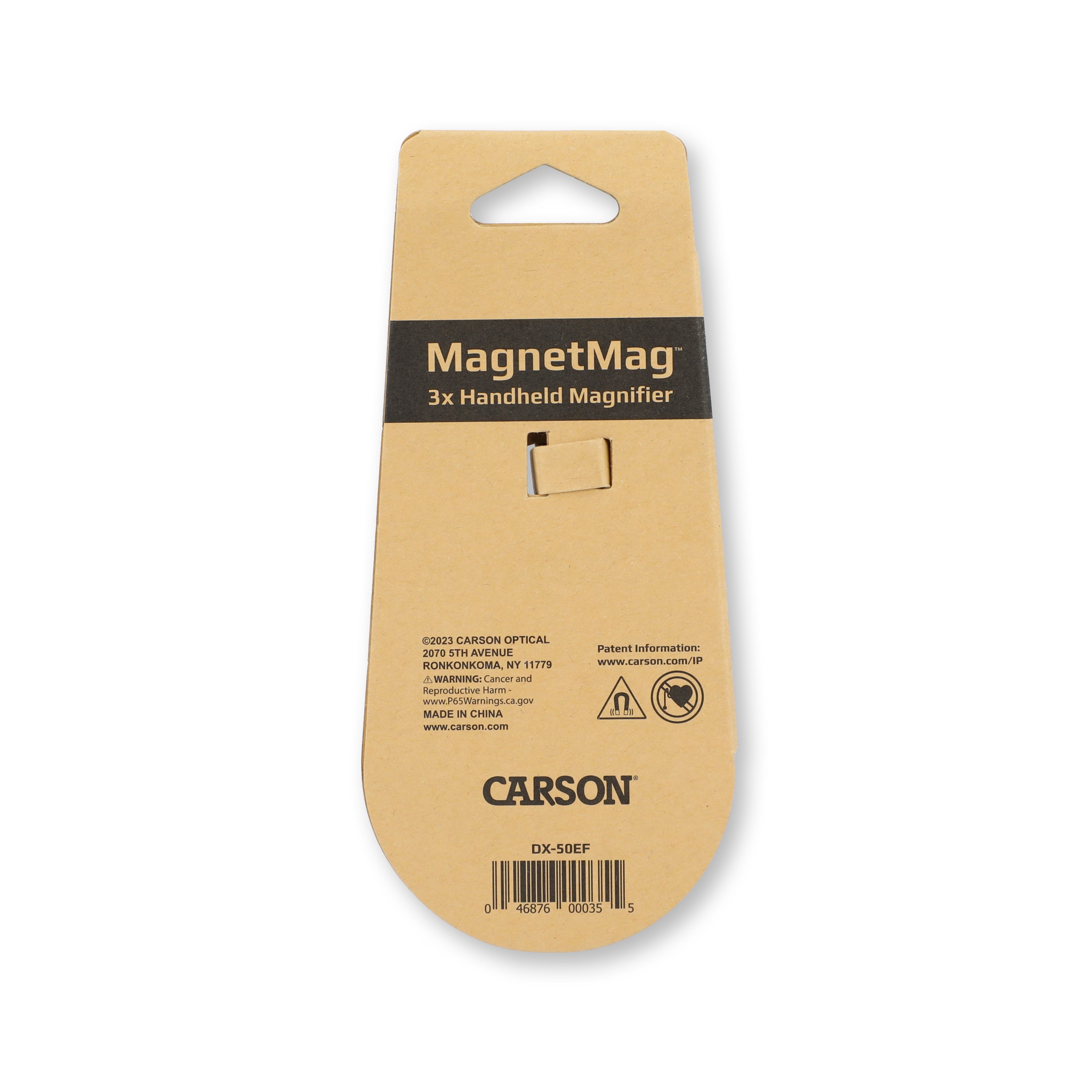 (4 pack) Carson MagnetMag Wheat Magnifier 3x Magnification with 6x Spot Lenses Attaches to Metal Surfaces like Refrigerators