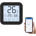 thumbnail image 1 of Smart Wifi IR Controlador de aire acondicionado Termostato con pantalla LCD App Control Temperatura Humedad Sensor Monitor Compatible con Alexa Google Home para Mini Split AC portátil (Negro) esquí esquí Gafas de esquí, 1 of 5