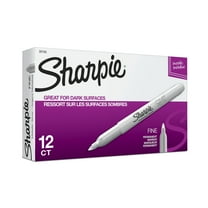 SHARPIE Metallic Permanent Markers – Fine Point, Silver, 36 Pack, Writes On Dark & Light Surfaces