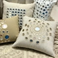 thumbnail image 4 of Decorative Pillow Cover, Beige Pillow Cover 20x20 inch (50x50 cm), Luxury Beige Pillow Cover, Mirror Pillow Cover, Geometric Pillow Cover, Square Cotton Linen Pillow - Circle Of Life, 4 of 10