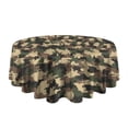 thumbnail image 5 of Camouflage Round Tablecloth 60x60in(153x153cm) – Waterproof Polyester Table Cover with Full Print Design, Wrinkle Resistant & Washable for Kitchen Dining Party Decor, 5 of 6
