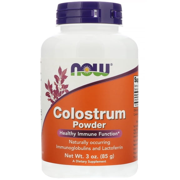 NOW Foods Supplements, Colostrum Powder, Naturally occurring Immunoglobulins and Lactoferrin, 3-Ounce