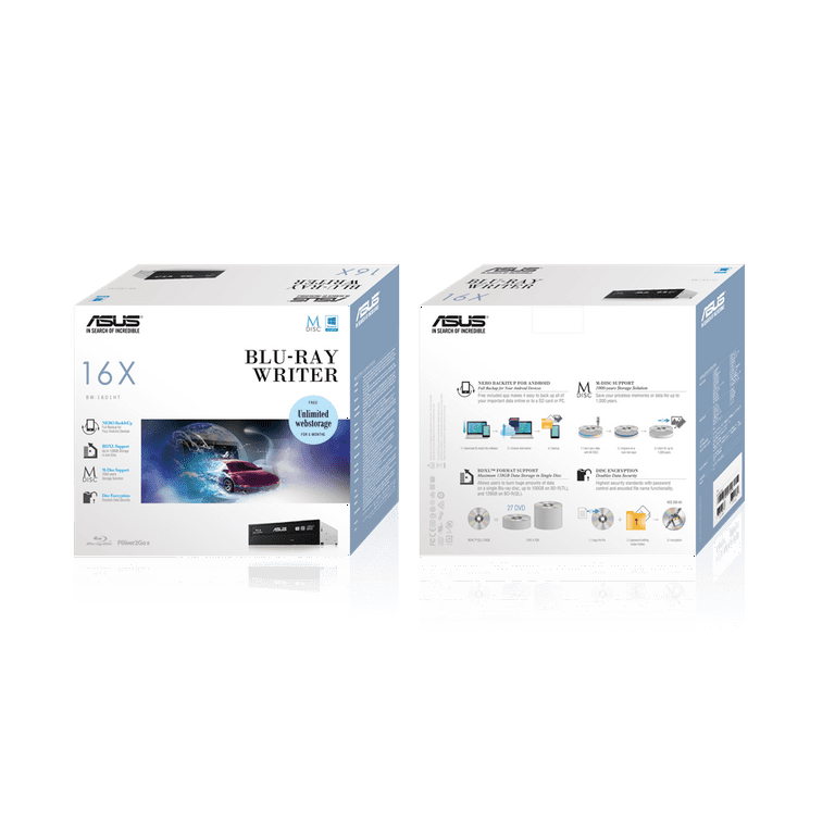 ASUS BW-16D1HT ブルーレイライター 16X Amazon.com: ASUS BW-16D1HT - ultra-fast 16X Blu-ray burner