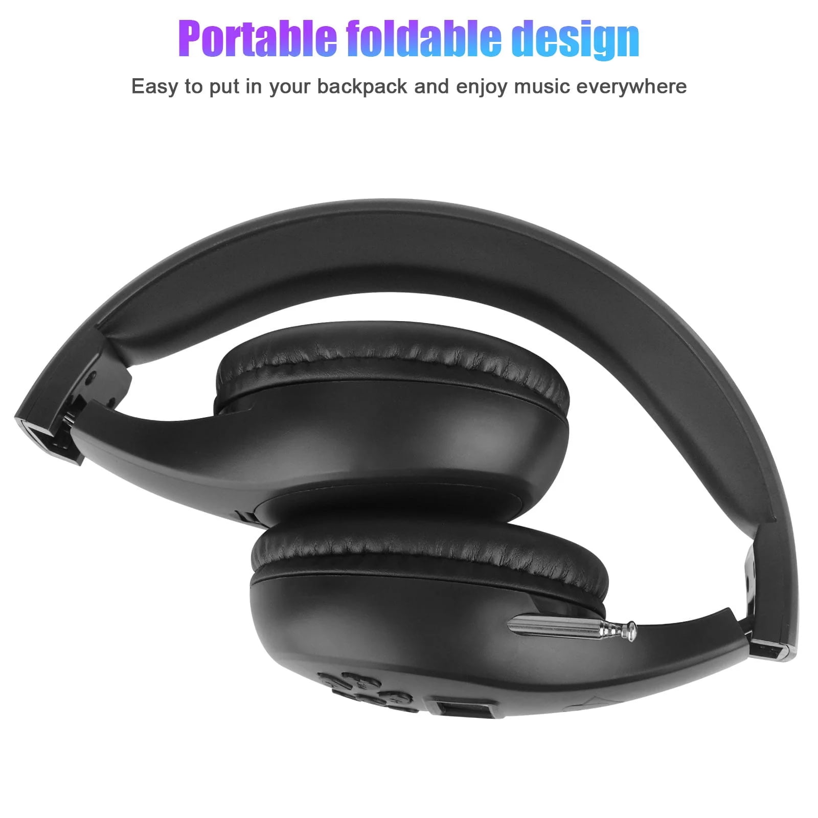 Portable Personal FM Radio Headphones with Best Reception, Digital Radio Wireless Headset with Soft Ear Muffs for Walking, Jogging, Riding, Mowing