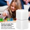thumbnail image 3 of Blank  Set DIY Plastic Hexahedral Cubes For Classroom Board Game Math Teaching Party Fun, 3 of 8
