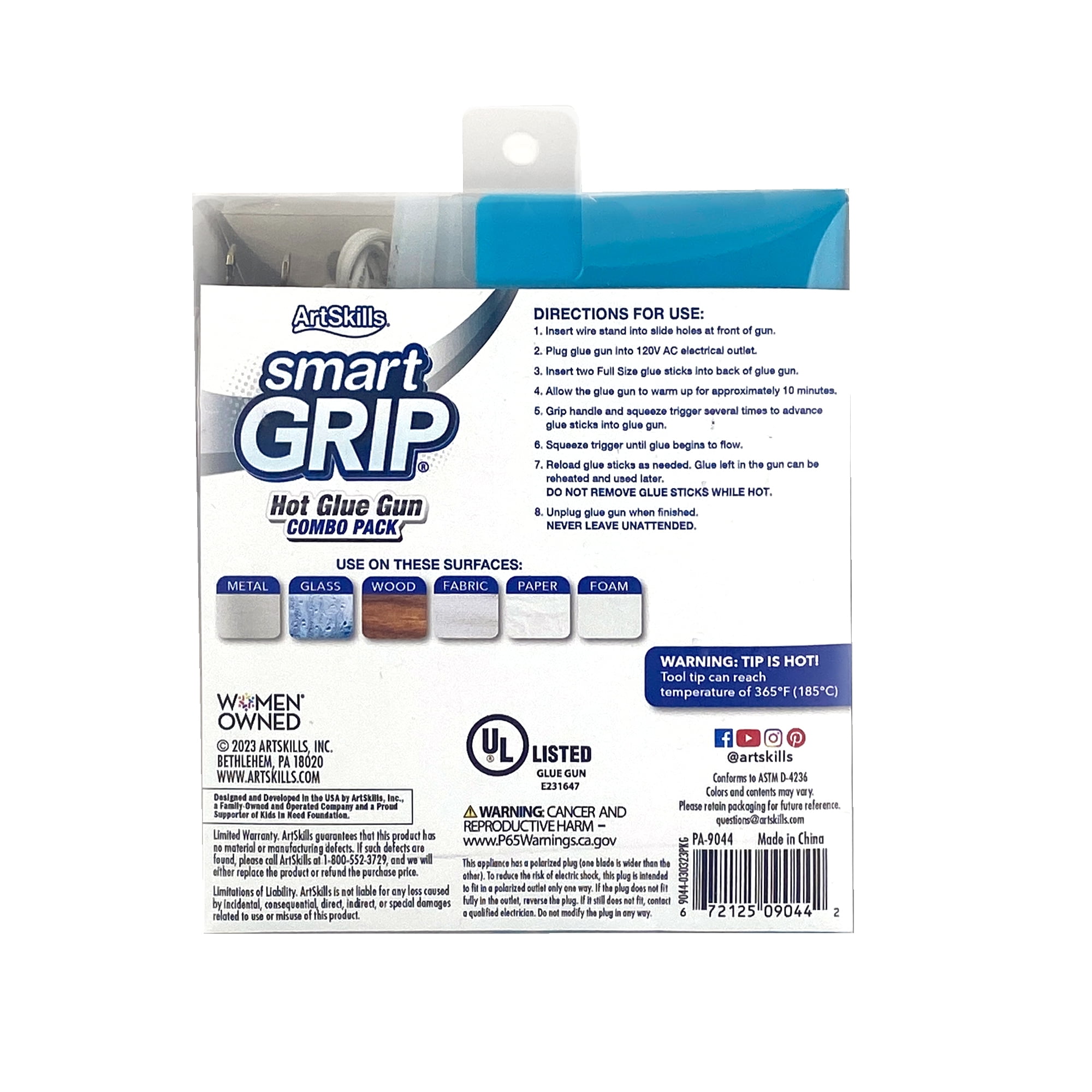 ArtSkills Gray Hot Glue Gun Kit with Glue Sticks and Silicone Mat