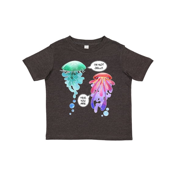 Inktastic Funny I'm Not Jelly Jellyfish in Green and Pink Boys or Girls Toddler T-Shirt