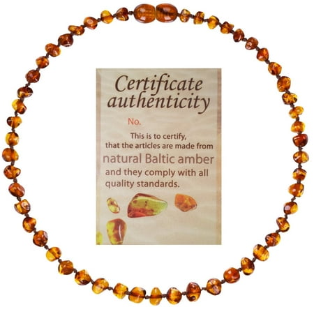 Mommy’s Touch® 100% Natural Amber Teething Necklace (Best Baltic Amber Teething Necklace)