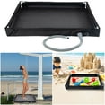 thumbnail image 4 of golytefs Portable Shower Pan with Drain Hose Foldable Shower Base for Camping (Black), 4 of 9