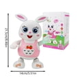 thumbnail image 2 of TIELUTT Singing and Dancing Cute Rabbit Children's Light Up Games for Kids 3-5 Building Tiles for Toddlers 1-3 Building for Girls Counting Cubes for Kids Math 100 Animal for Toddlers Age 1, 2 of 7