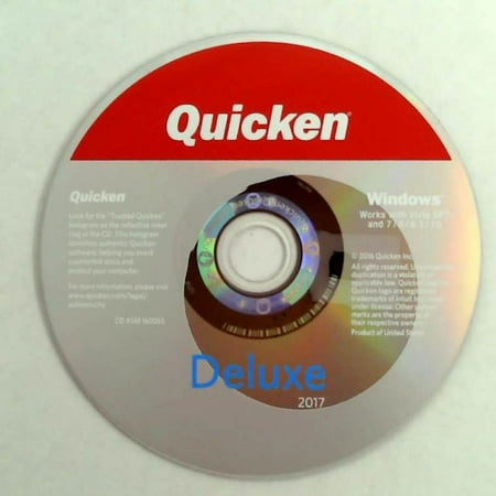 Refurbished Intuit Quicken Deluxe 2017 (PC-Disc) Personal Finance & Budgeting (Quicken Deluxe Best Price)