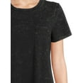 thumbnail image 4 of Time and Tru Women's Cotton Midi T-Shirt Dress, Sizes XS-XXXL, 4 of 7