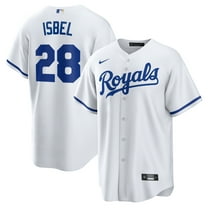 Men's Nike Kyle Isbel White Kansas City Royals Home Replica Jersey