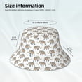 thumbnail image 5 of Kdxio Reflective Bucket Hat - Indian Elephant Print Bucket Hat for Men,Women, 5 of 9