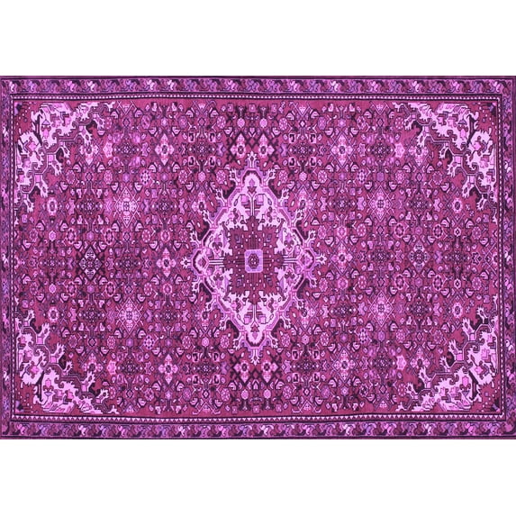 Ahgly Company Indoor Rectangle Persian Purple Traditional Area Rugs, 2' x 4'