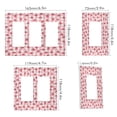 thumbnail image 2 of Yayeee Rocker Switch Wall Plate 3-Gang 6.5"x4.6" Home Decorative Outlet Cover, Strawberry Plaid Pattern, 2 of 6