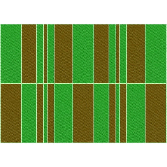 Ahgly Company Machine Washable Indoor Rectangle Transitional Dark Bronze Brown Area Rugs, 8' x 12'