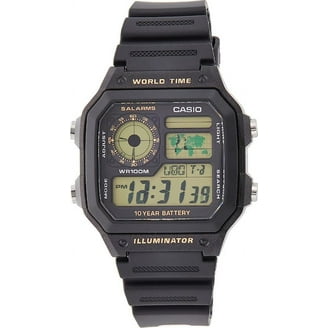 Casio Men's Digital Sport Watch with Green Nylon Strap - W94HF-3AV