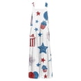 thumbnail image 7 of JULMCOMO American Flag Jumpsuits for Women Red White Blue Plus Size Sleeveless Independence Day Rompers Stars Stripes Wide Leg 4th of July Outfits with Pockets Sky Blue M, 7 of 7