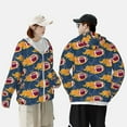 thumbnail image 4 of Balery Burning Rugby Balls Sudadera ligera de manga larga con capucha y protección solar UPF 50+ para hombre y mujer, ideal para pesca y running-Large, 4 of 7