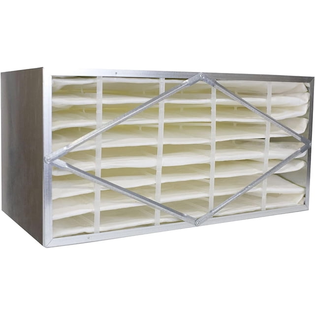 Filterbuy 20x24x12 MERV 14 (MPR 2800) No Header, Rigid Cell Box Filters HVAC Replacement (1-Pack)