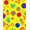Yellow, Pattern 4, variant on ODIKA 2x3 Machine Washable Non-Slip Area Rug, Juvenile Fun Looping Fiber Activity Educational Project Kit High Traffic Rug, Yellow, 648925
