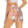 thumbnail image 3 of Bixox Women's Rabbit So Cute pattern 2 in 1 Running Shorts - Lightweight Athletic Workout Gym Yoga Shorts Liner with Pockets - Medium, 3 of 7