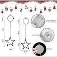 thumbnail image 2 of Jsdoin LED Christmas Window Light 2pc Stars, Twinkle Christmas Curtain Light Timer, Hanging Lights for Party Shop Window Xmas Decoration(Warm Light), 2 of 5