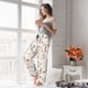 thumbnail image 5 of Balery Wildflower Watercolor 3 Pantalones de pijama para mujer, pijamas ultraligeros, pantalones de estar por casa-Large, 5 of 6