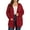 01-Wine Red, variant on Daystry Women's Plus Size Open Front Casual Long Sleeve Lightweight Drape Cardigans Soft with Pockets
