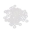 thumbnail image 1 of 6mm x 3mm x 1mm Nylon Rondelles Isolantes Plates Joint d'Entretoise Clair 100pcs, 1 of 1