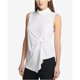 thumbnail image 1 of DKNY Blusa con frente torcido para mujer, blanca, grande DKNY Pull-over, 1 of 1