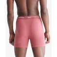 thumbnail image 3 of Calvin Klein Men's Cotton Stretch 3-Pack Boxer Brief, Grey Heather, Silver Birch, Raspberry Blush, Medium, 3 of 6