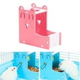 thumbnail image 6 of Automatic Hamster Food Bowl Gravity Feeders Hanging Food Bowl Automatic Feeding Device Pets Chinchilla Bunny Bird Cage - Pink, 6 of 9