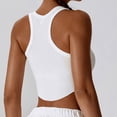 thumbnail image 4 of Sngxgn Strappy Sports Bra for Women Light Support Yoga Bra(White,M), 4 of 4