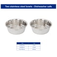 thumbnail image 4 of Iconic Pet Adjustable Stainless Steel Pet Double Diner For Dog, 5 Qt, 160 Oz, 20 Cup, 4 of 13